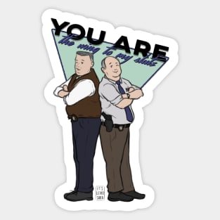 Hitchcock & Scully Wingsl*tz Sticker